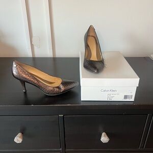 Calvin Klein Women's Metallic Pumps